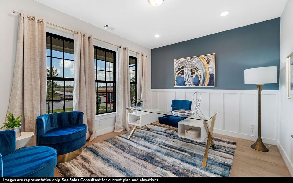 Furnished interior view inside a new home in Sunfield, Buda (Image 22).