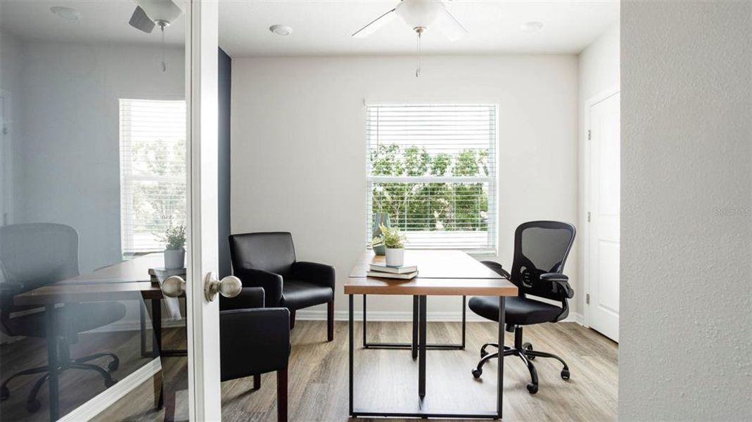 Furnished interior view inside a new home in The Gardens at Bay Street, Sarasota (Image 17).