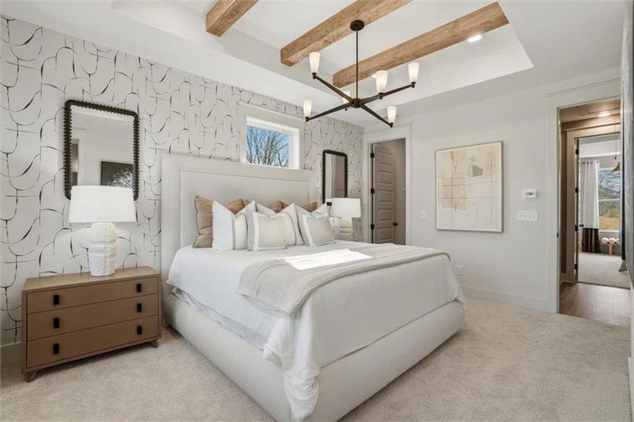 Furnished interior view inside a new home in The Eighteen, Atlanta (Image 13).