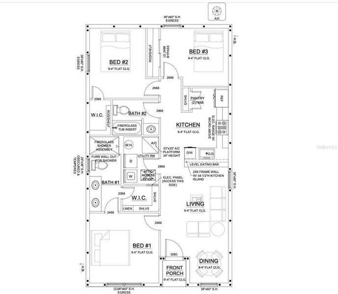 2D floor plan layout of this home in , Sanford, FL (Image 5).