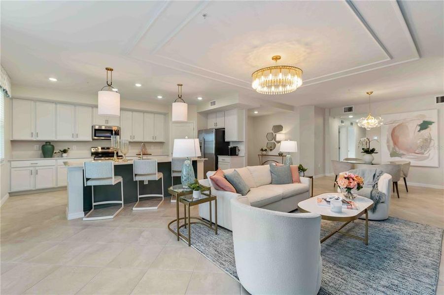 Furnished interior view inside a new home in Legends Cove, Bradenton (Image 10).