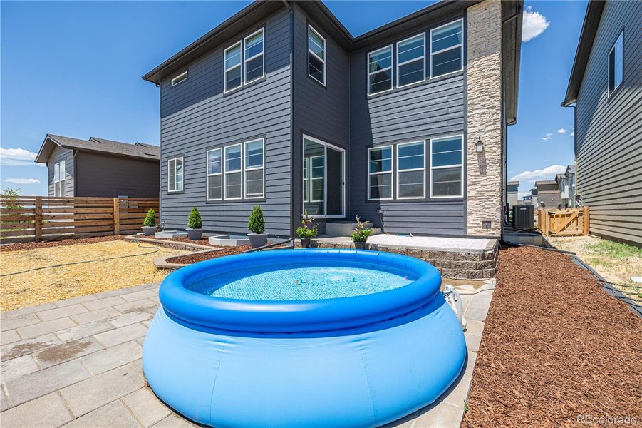 Exterior details and patio area of a home in , Aurora (Image 20).