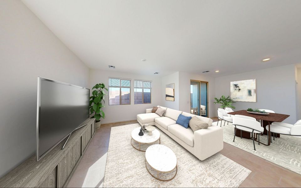 Representative furnished interior of a home built from the Marigold by Brookfield Residential in Blossom Rock, Apache Junction (Image 13). Representative furnished interior of a home built from the Marigold by Brookfield Residential in Blossom Rock, Apache Junction (Image 13).