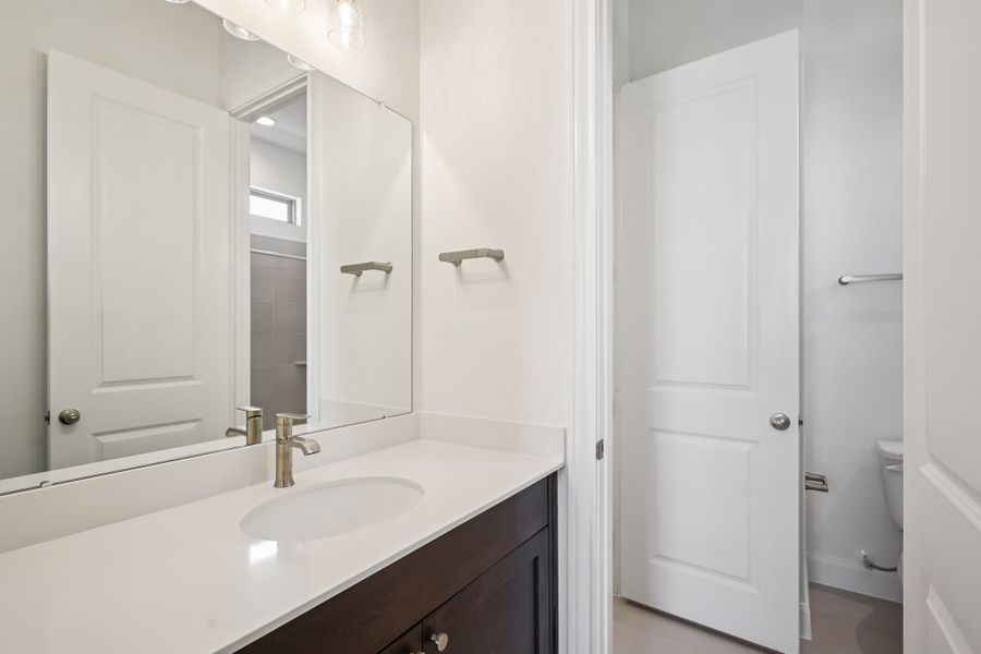 Representative furnished interior of a home built from the Kyle by Risewell Homes in Marvida, Cypress (Image 8).