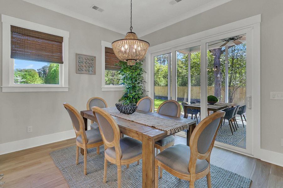 Furnished interior view inside a new home in Hidden Ponds Reserve, Awendaw (Image 18). Furnished interior view inside a new home in Hidden Ponds Reserve, Awendaw (Image 18).