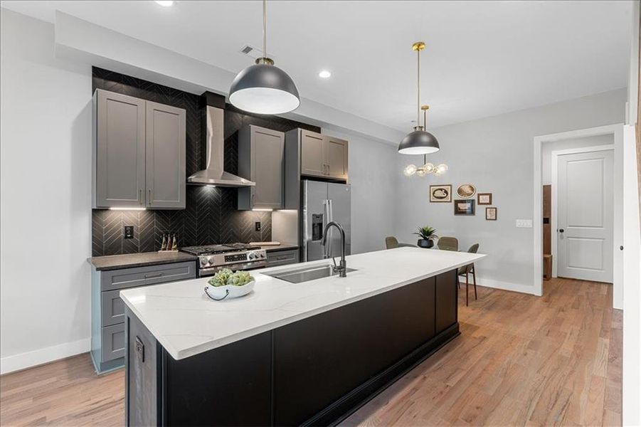 Furnished interior view inside a new home in , Atlanta (Image 13).