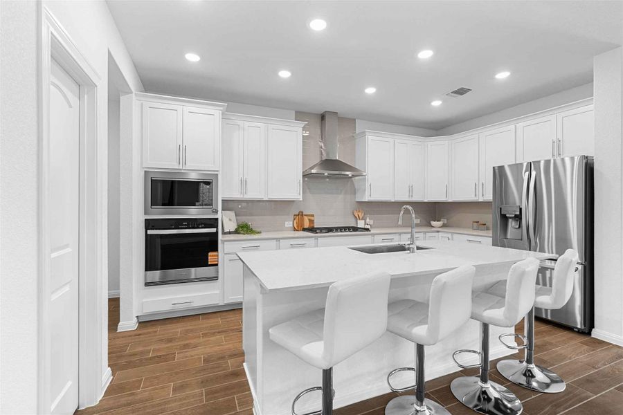 Furnished interior view inside a new home in , Leander (Image 14).