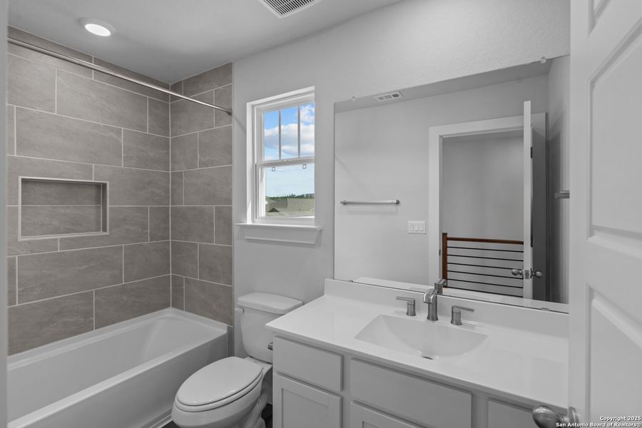 Furnished interior view inside a new home in The Meadows at Hunters Ranch, San Antonio (Image 4).