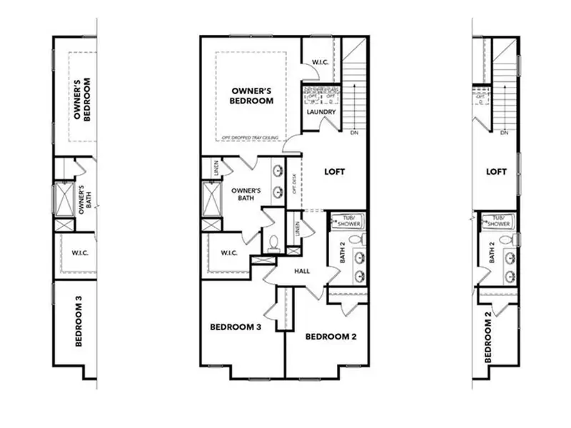 2D floor plan layout of this home in Hemingway, Cumming, GA (Image 3).