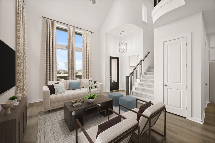 Family Room - Virtually Staged