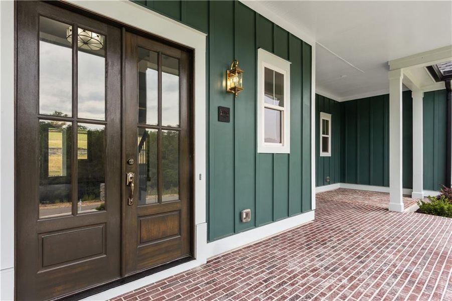 Exterior details and patio area of a home in , Dacula (Image 32).
