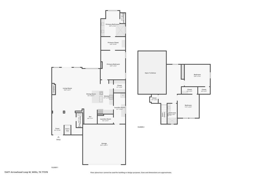 2D floor plan layout of this home in , Willis, TX (Image 3).