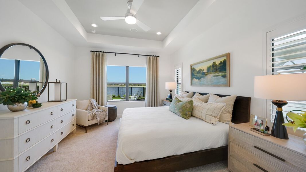 Representative furnished interior of a home built from the Meadow Brook by Neal Communities in SkySail, Naples (Image 15).