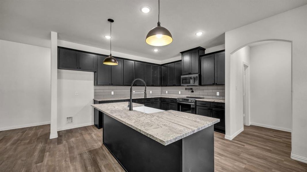 Furnished interior view inside a new home in , Poolville (Image 12).