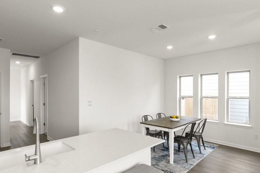 Representative furnished interior of a home built from the Ash by Pacesetter Homes in Blanco Vista, San Marcos (Image 25).