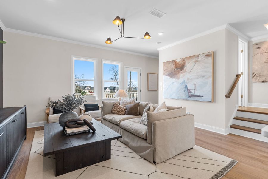 Representative furnished interior of a home built from the Joliet by Pulte Homes in Lakeside Townes at Riverlights, Wilmington (Image 42).