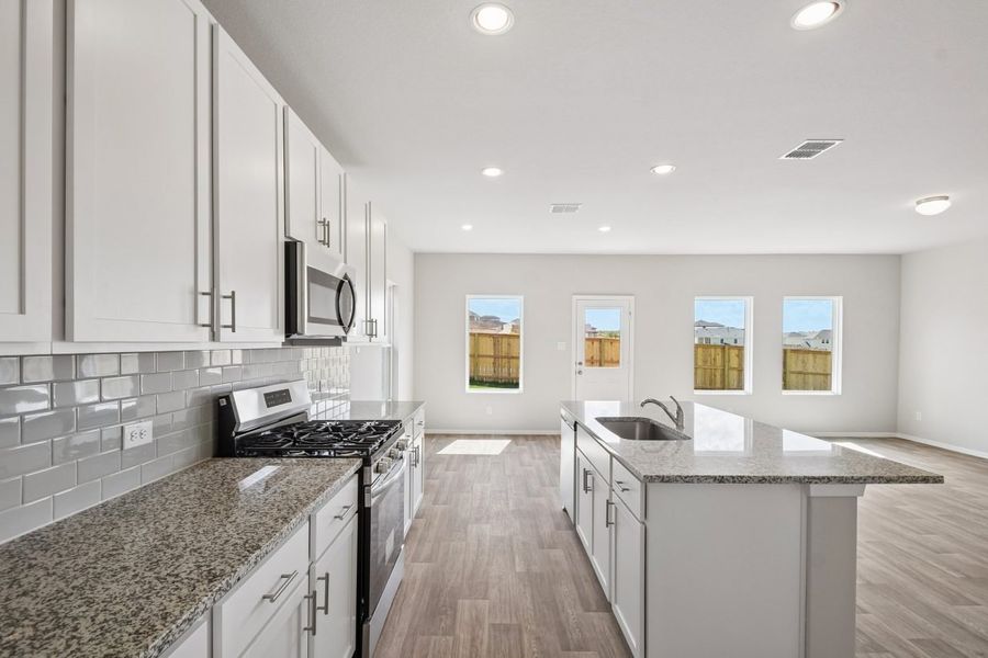 Furnished interior view inside a new home in Cloverleaf, Austin (Image 7).