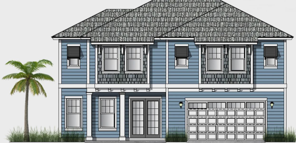 Representative rendering of the exterior for the Plan 2689 by Ashley Homes, LLC (Image 4).