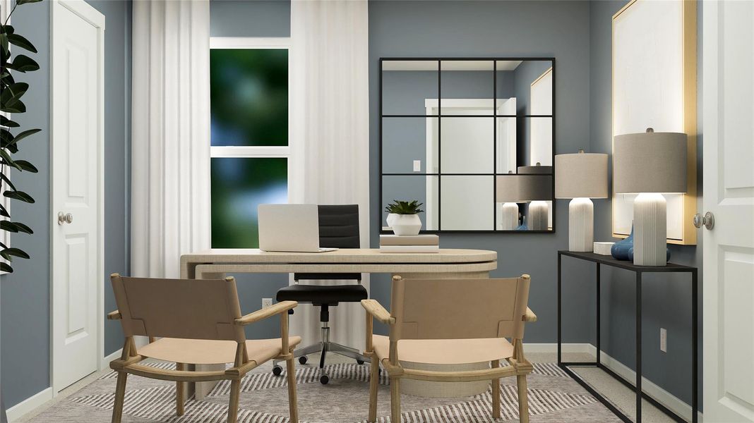Furnished interior view inside a new home in Santa Fe Village, Cleveland (Image 13). Furnished interior view inside a new home in Santa Fe Village, Cleveland (Image 13).