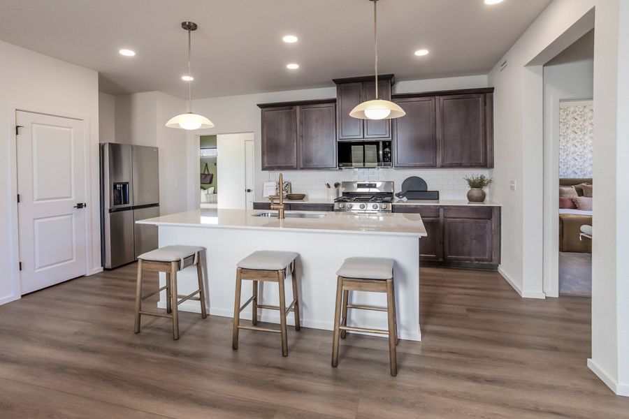Representative furnished interior of a home built from the Armstrong by Hartford Homes in Bloom, Fort Collins (Image 26).