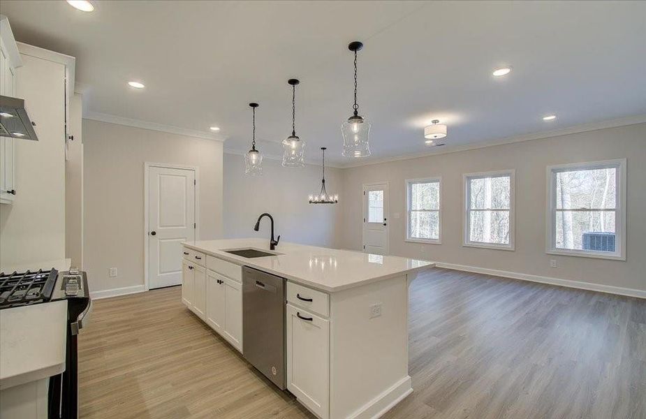 Furnished interior view inside a new home in Wildwood Place, Powder Springs (Image 6).