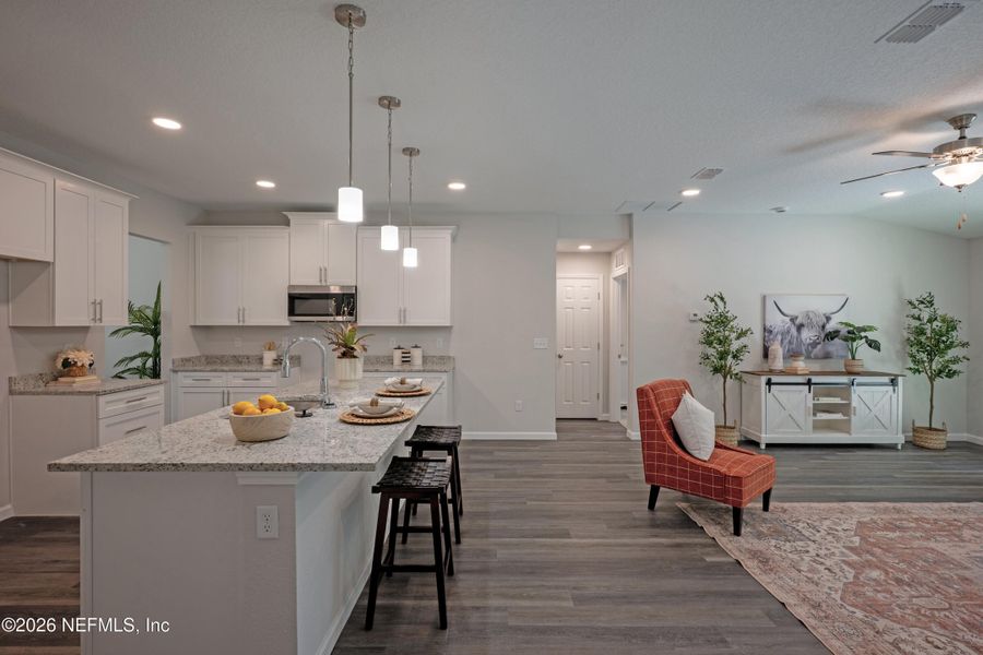 Furnished interior view inside a new home in , Jacksonville (Image 39).