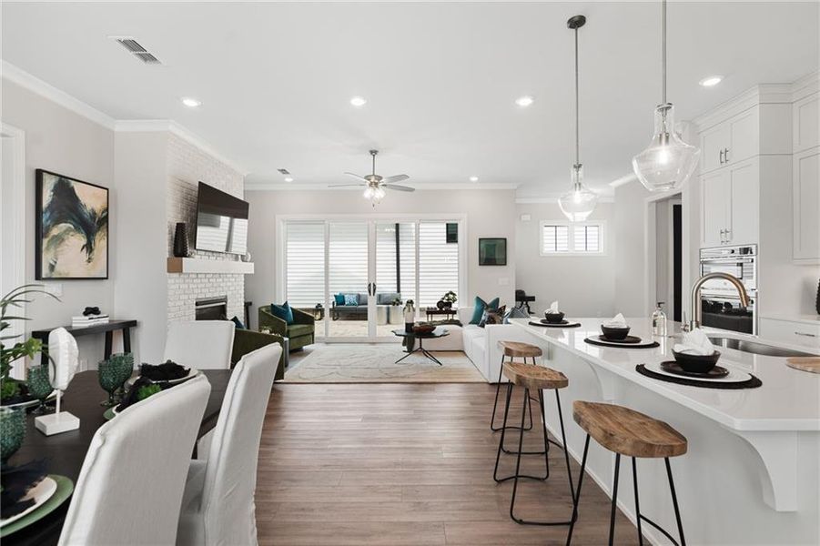 Furnished interior view inside a new home in Promenade at Sawnee Village, Cumming (Image 36).