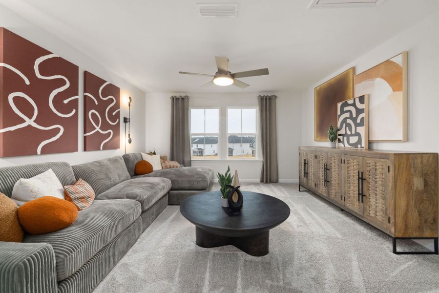 Furnished interior view inside a new home in Solana, Durham (Image 10).