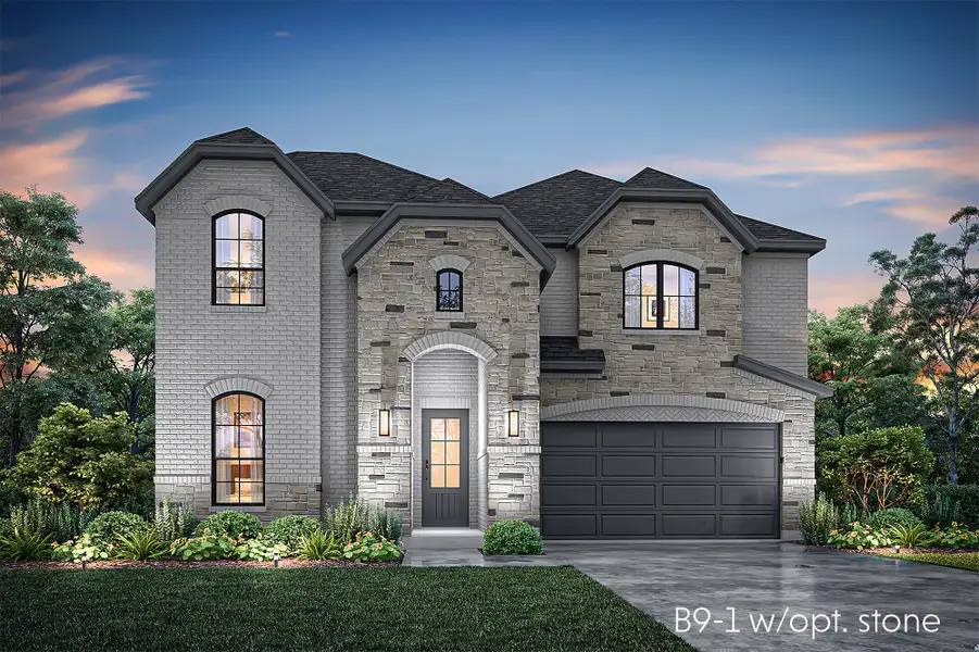 Representative exterior photo of a completed home built from the Sorrento by John Houston Homes in Chapel Ridge, Lorena, TX (Image 4).