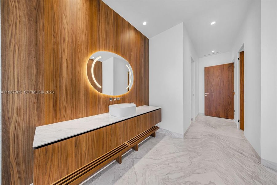 Furnished interior view inside a new home in , Miami (Image 14).