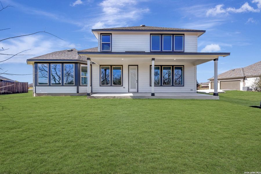 Exterior details and patio area of a home in Everly Estates, San Antonio (Image 22).