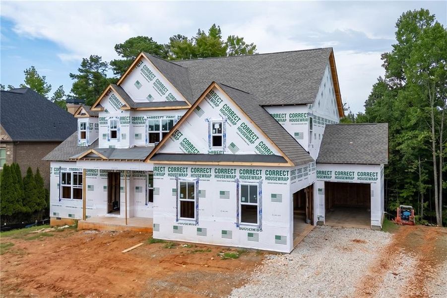 In-progress construction of a new home in , Jefferson, GA (Image 11).