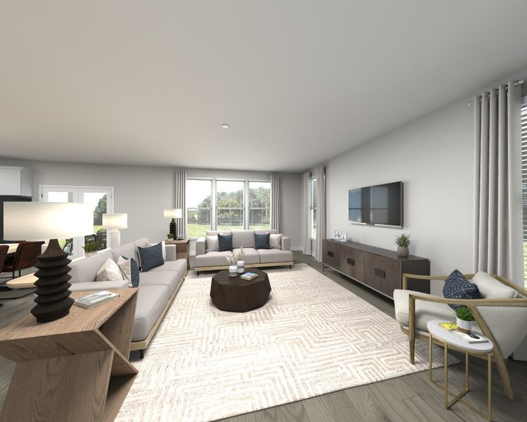 Furnished interior view inside a new home in Sycamore Grove, Murfreesboro (Image 5).