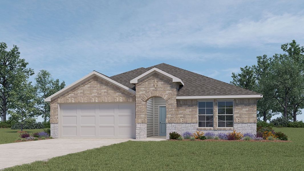 Representative exterior photo of a completed home built from the Kingston by D.R. Horton in The Terrace, Temple, TX (Image 2).