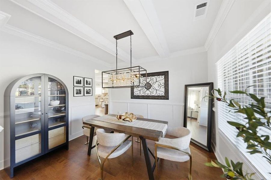 Furnished interior view inside a new home in Nine Oaks, Locust Grove (Image 60).