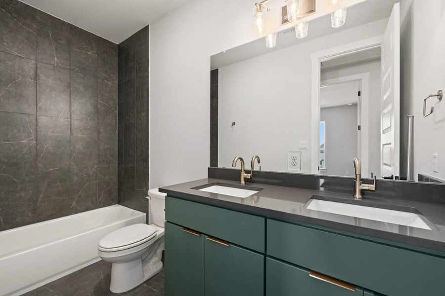 Furnished interior view inside a new home in Lariat, Liberty Hill (Image 17).