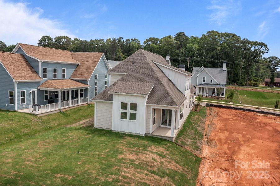 Front exterior of a new home in Lakeside Pointe, Sherrills Ford, NC, highlighting curb appeal (Image 28).