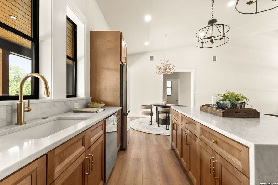 Furnished interior view inside a new home in , New Braunfels (Image 42).