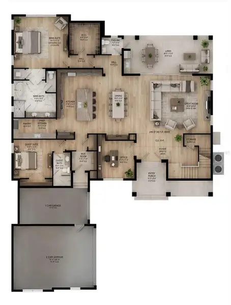 2D floor plan layout of this home in , Winter Garden, FL (Image 3). 2D floor plan layout of this home in , Winter Garden, FL (Image 3).