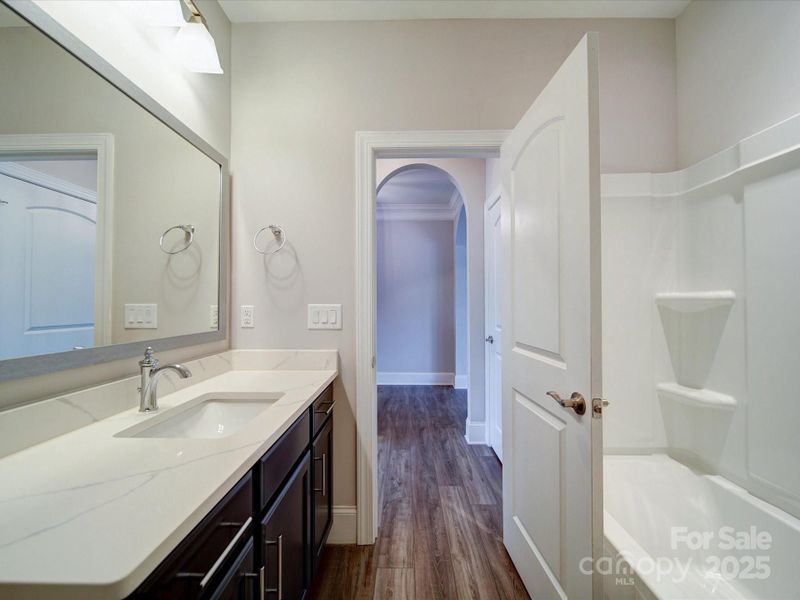 Furnished interior view inside a new home in The Courtyards on New Hope, Gastonia (Image 13).