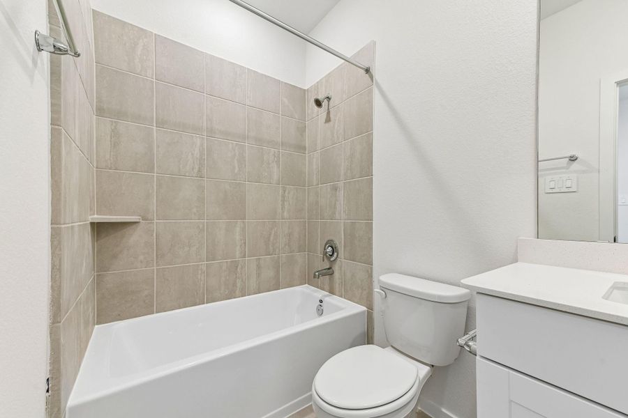 Furnished interior view inside a new home in Kemah Crossing - City Series, Kemah (Image 13).