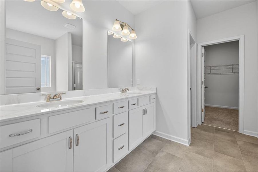 Furnished interior view inside a new home in Garrett Preserve, Douglasville (Image 14).
