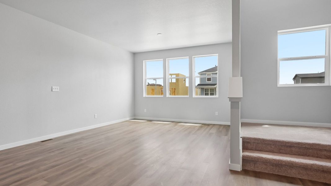 Furnished interior view inside a new home in Windler Townhomes, Aurora (Image 6).