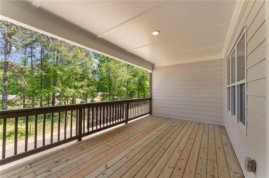 Exterior details and patio area of a home in Townes at South Main, Kennesaw (Image 3).