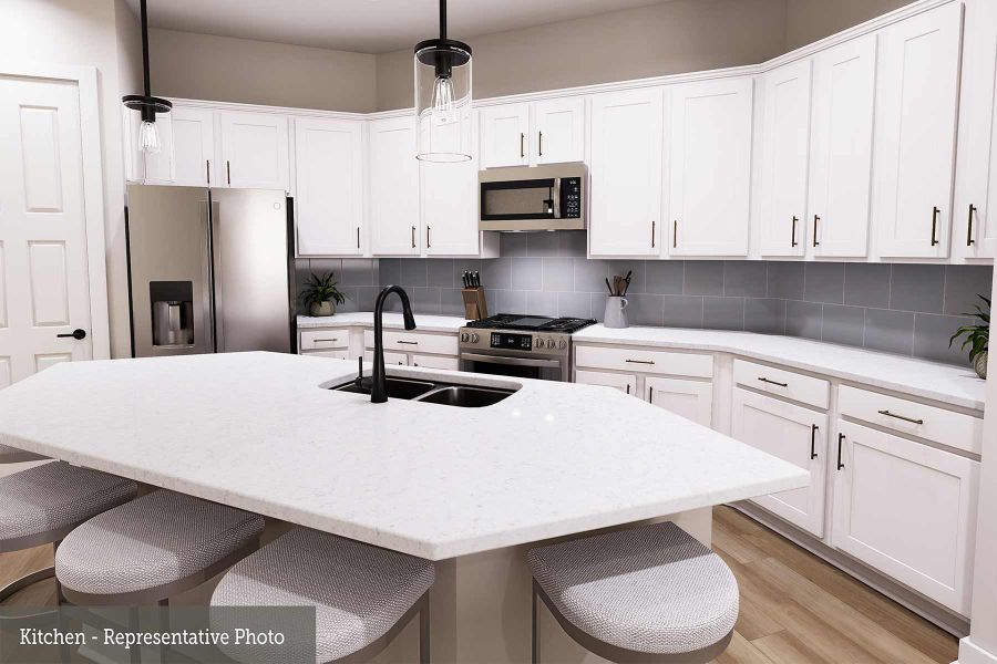 Representative furnished interior of a home built from the The Harlingen by David Weekley Homes in The Grand Prairie - Meadow Collection, Hockley (Image 5).