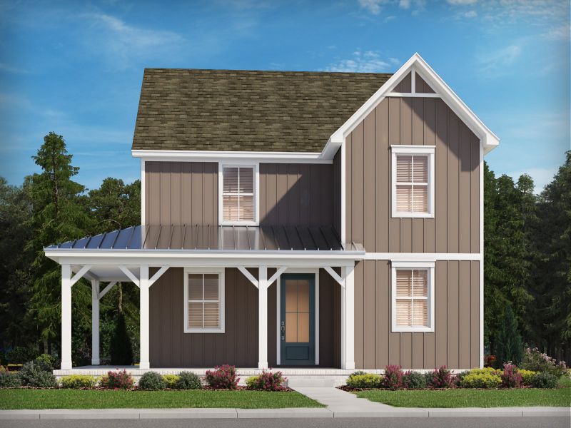 Representative exterior photo of a completed home built from the Palmetto by Meritage Homes in Poplar Farms, Franklin, TN (Image 10).