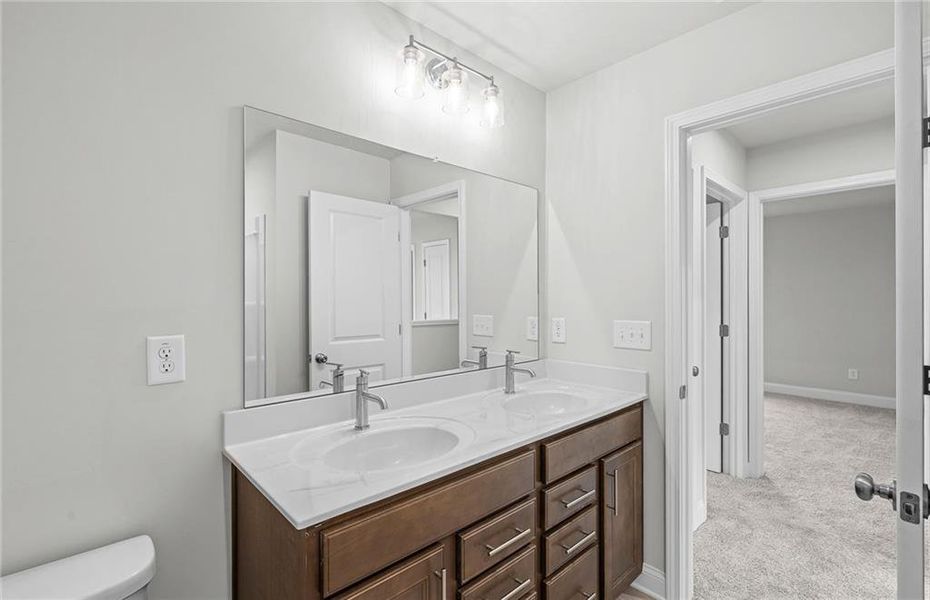 Furnished interior view inside a new home in Sierra Creek, Hoschton (Image 8).