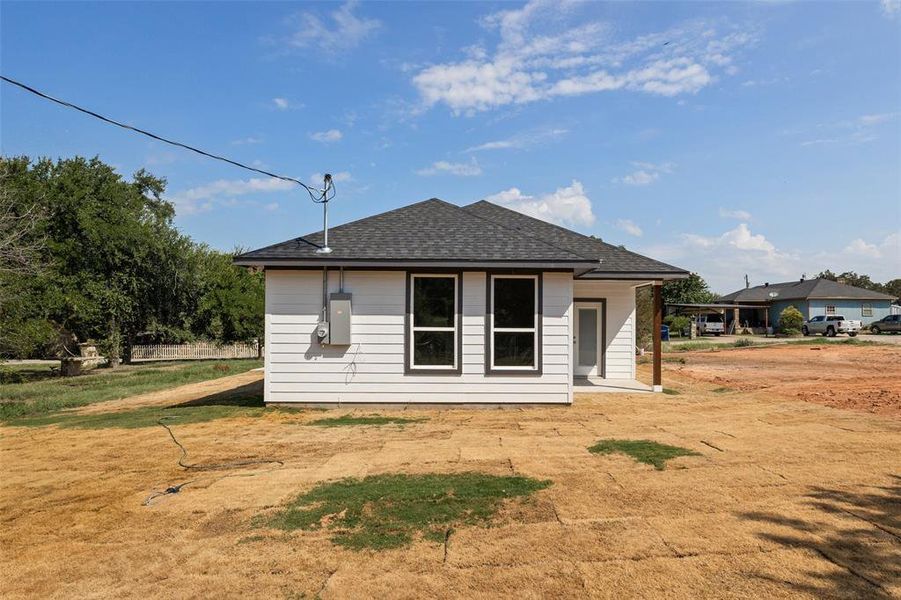 View of back of property