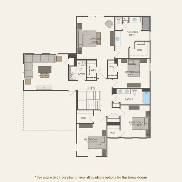 2D floor plan layout for the Northridge by Pulte Homes in Heartwood, Richmond Hill, GA (Image 3). 2D floor plan layout for the Northridge by Pulte Homes in Heartwood, Richmond Hill, GA (Image 3).