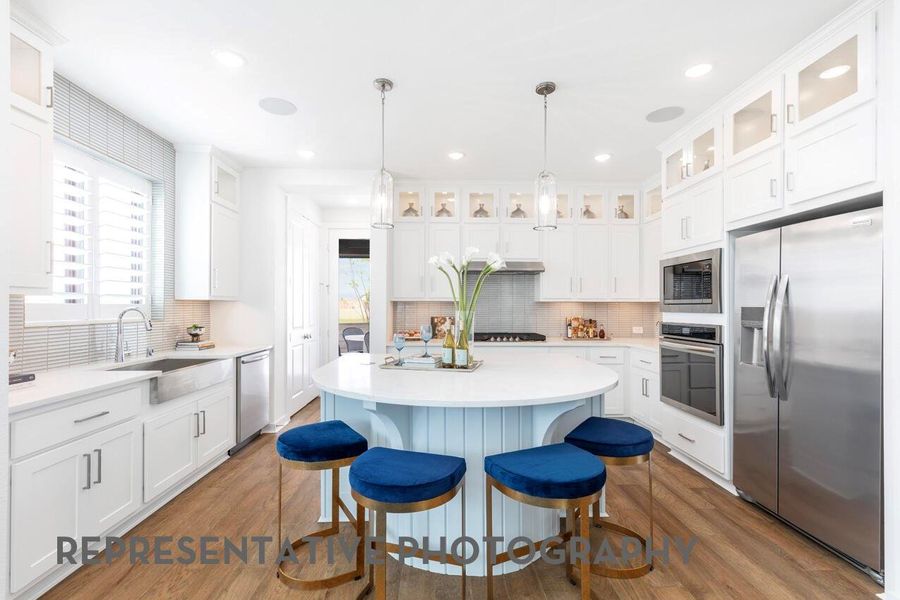 Furnished interior view inside a new home in Pomona, Manvel (Image 6).